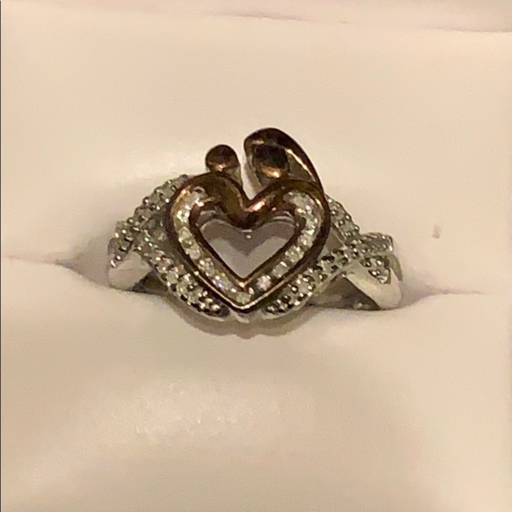 Diamond mother and child ring size 7